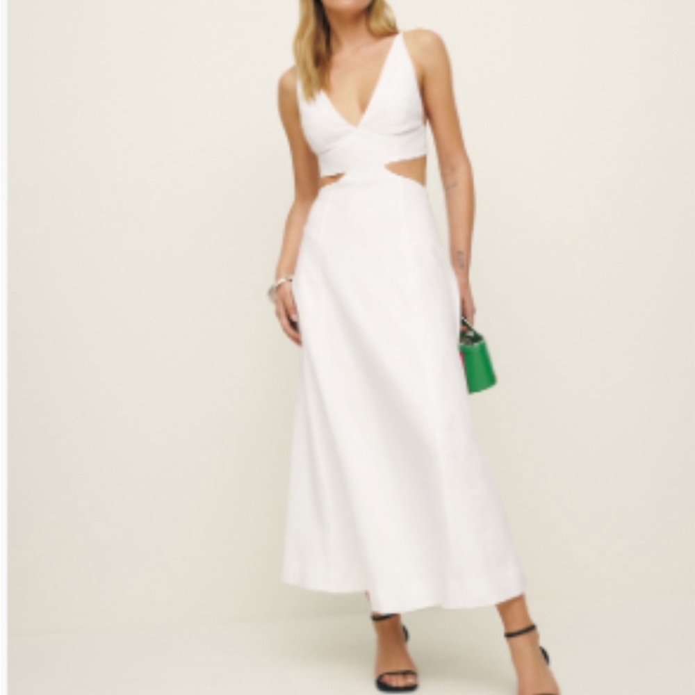 Reformation White Maxi Dress
